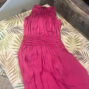 Hot pink long dress, White House black market